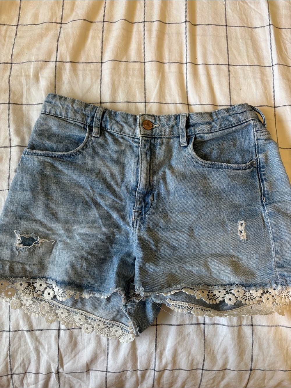 H&M girls denim shorts